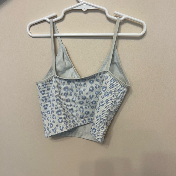 Pacsun blue cheeta tank top - Picture 2 of 2